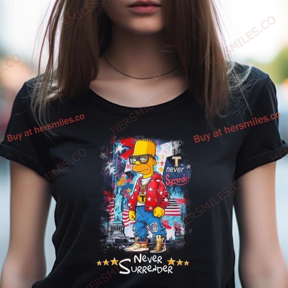 The Simpsons Family Never Surrender Shirt The Simpsons Family Never Surrender Shirt
