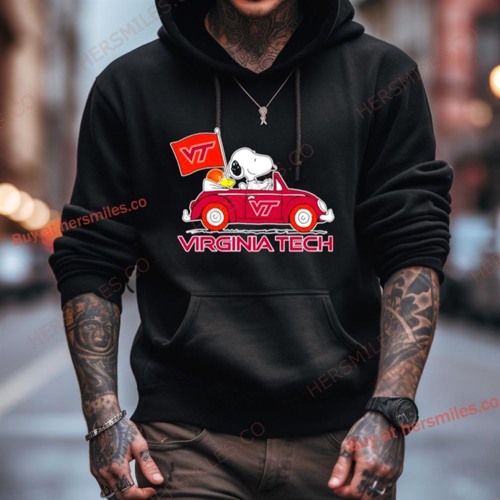 Virginia Tech Hokies Snoopy And Woodstock Proud Fan Shirt Virginia Tech Hokies Snoopy And Woodstock Proud Fan Shirt