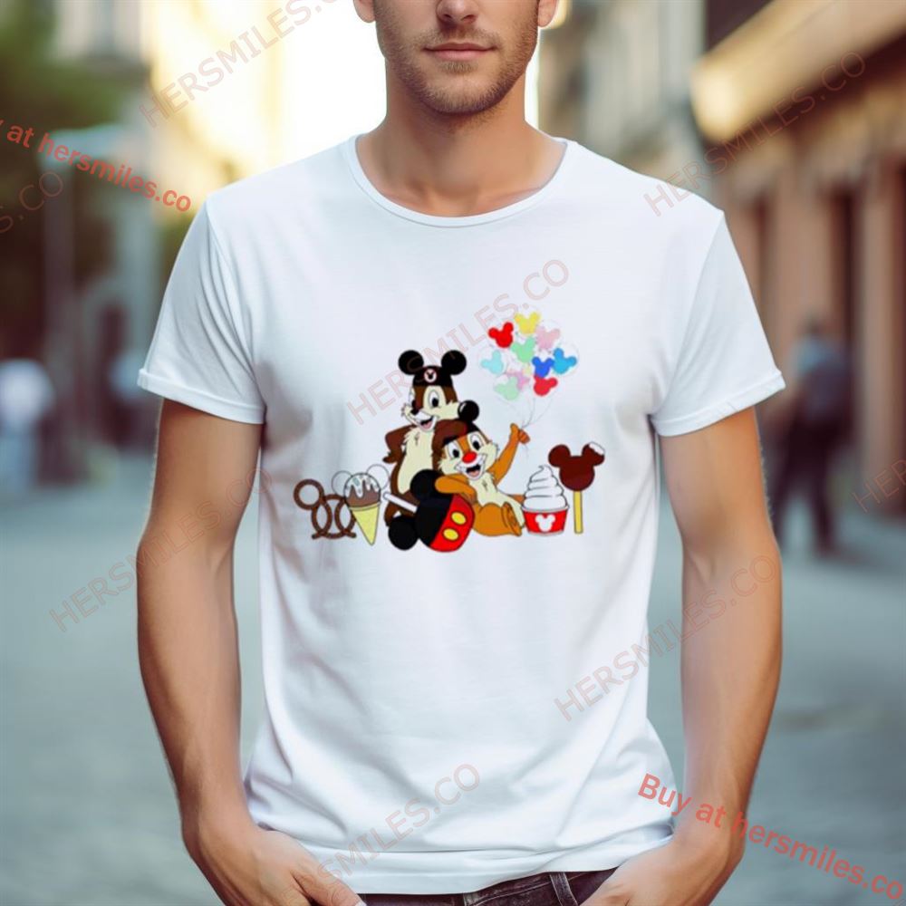 Chip And Dale Chipmunks Balloons Shirt
