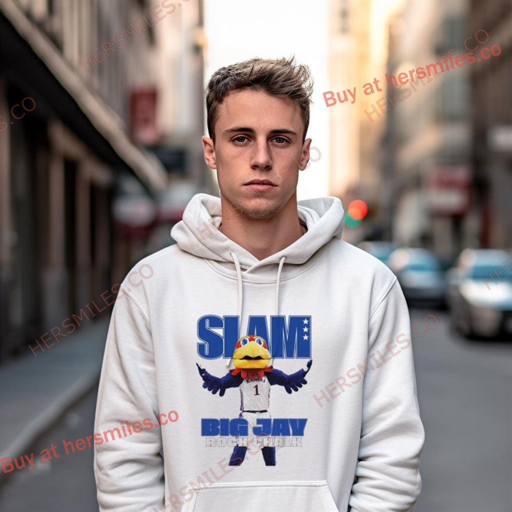 Kansas Jayhawks Mascot Slam Big Jay Rock Chalk Shirt Kansas Jayhawks Mascot Slam Big Jay Rock Chalk Shirt