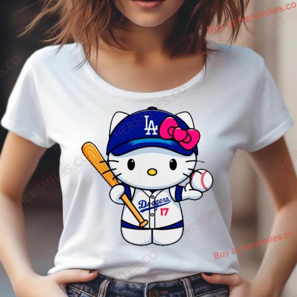 La Dodgers Hello Kitty Mlb Team Shirt La Dodgers Hello Kitty Mlb Team Shirt
