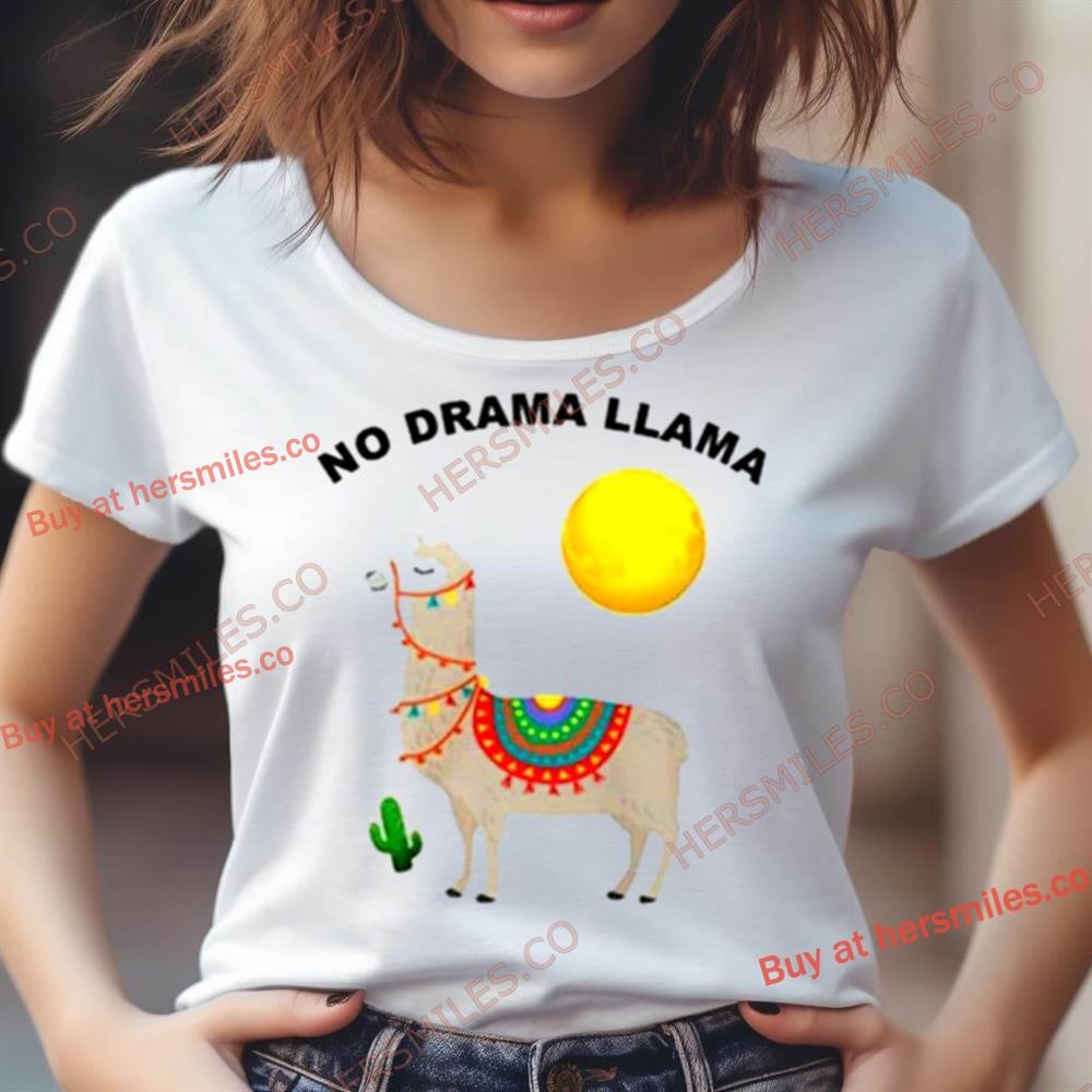 No Drama Llama Moon Shirt No Drama Llama Moon Shirt