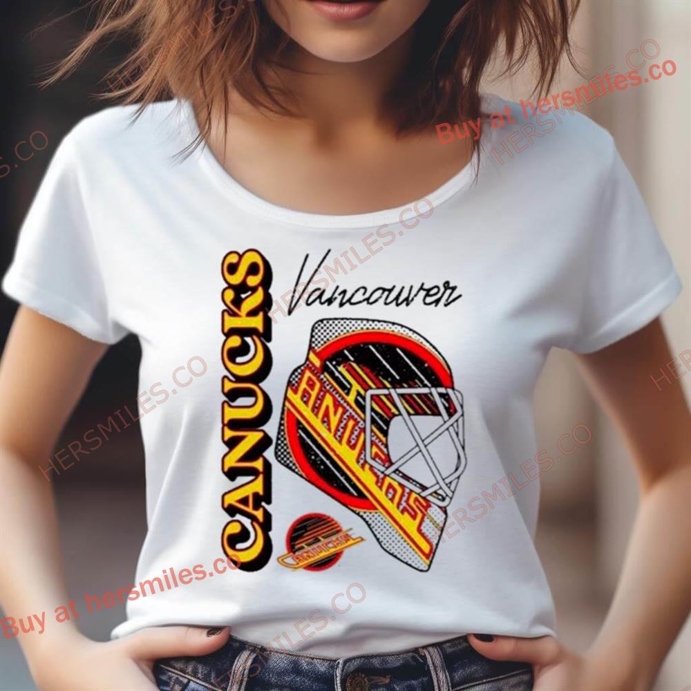 Vancouver Canucks Ice Hockey Helmet Logo Shirt Vancouver Canucks Ice Hockey Helmet Logo Shirt