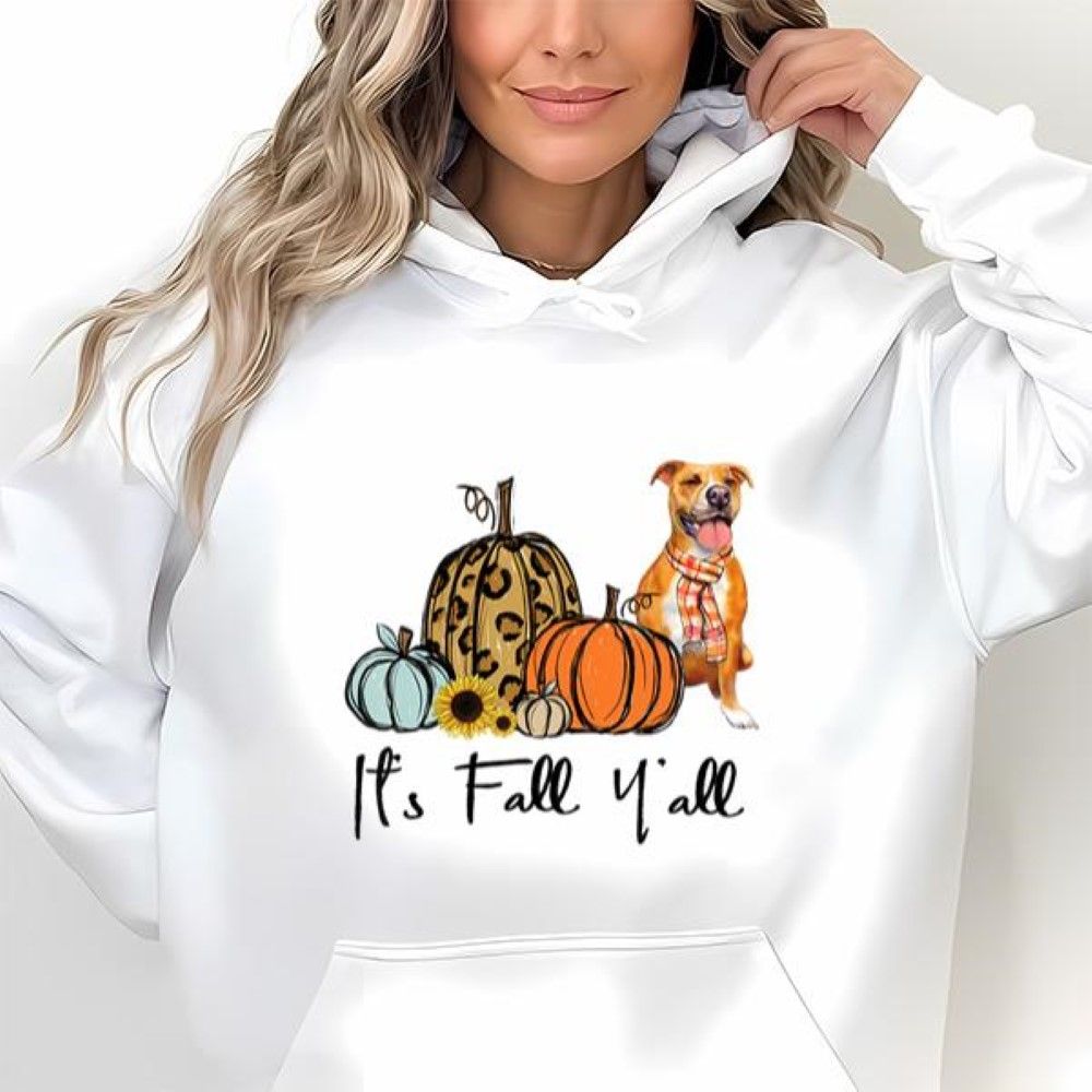 Thanksgiving Its Fall Yall Yellow Pitbull Shirt Thanksgiving Its Fall Yall Yellow Pitbull Shirt