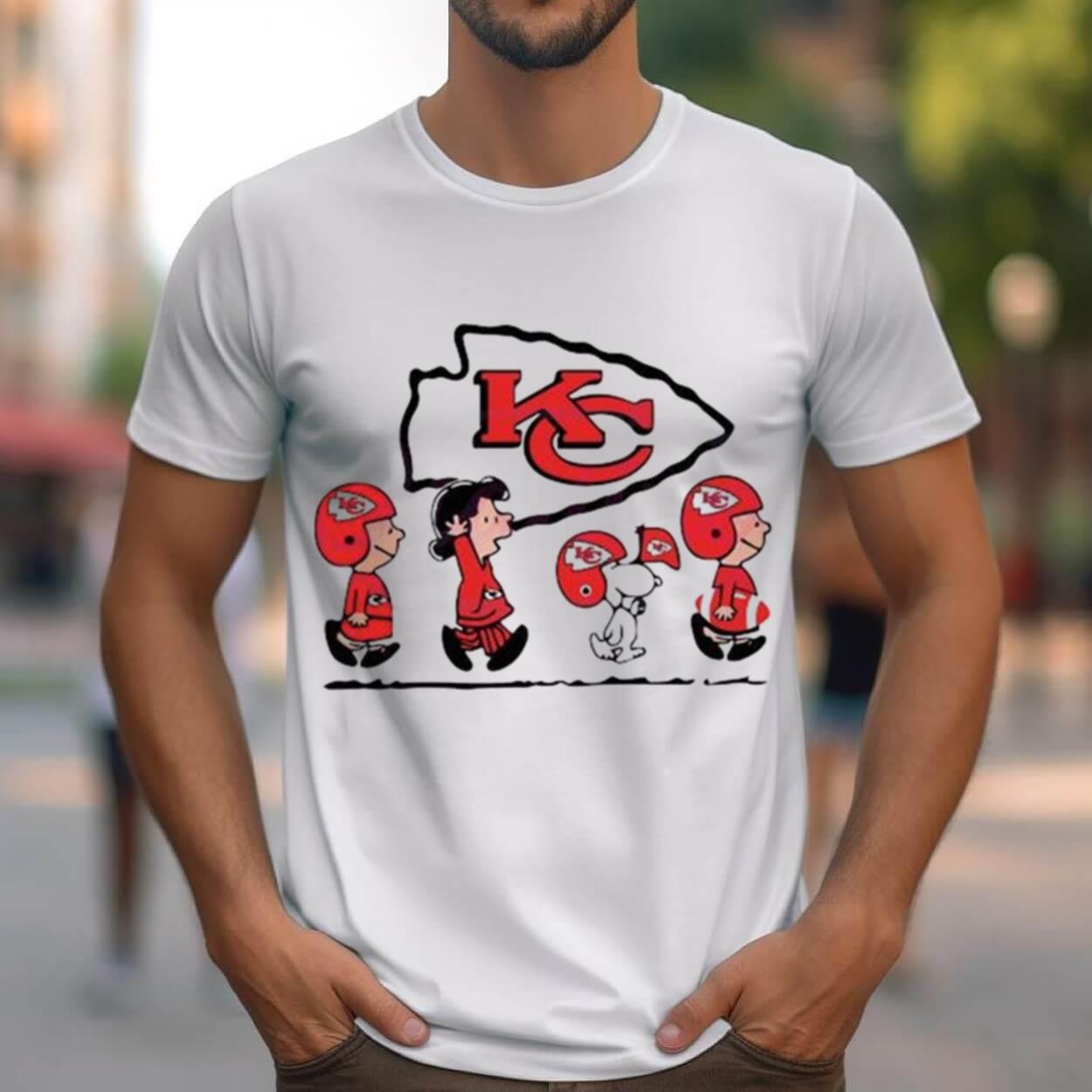 Snoopy The Peanuts Kansas City Chiefs Road 2024 Shirt TigerSweat